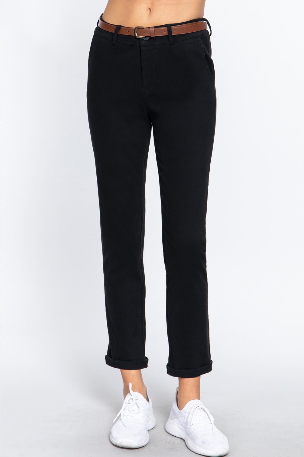 ACTIVE BASIC Cotton - Span Twill Straight Pants - Runway Regalia