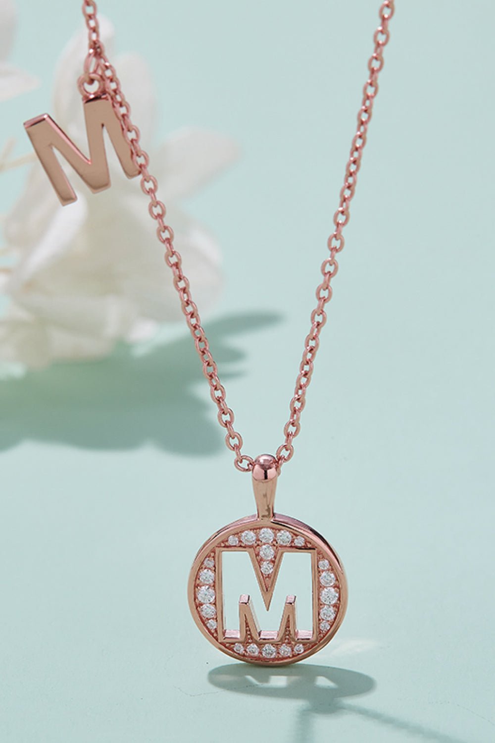 Adored Moissanite K to T Pendant Necklace - Runway Regalia