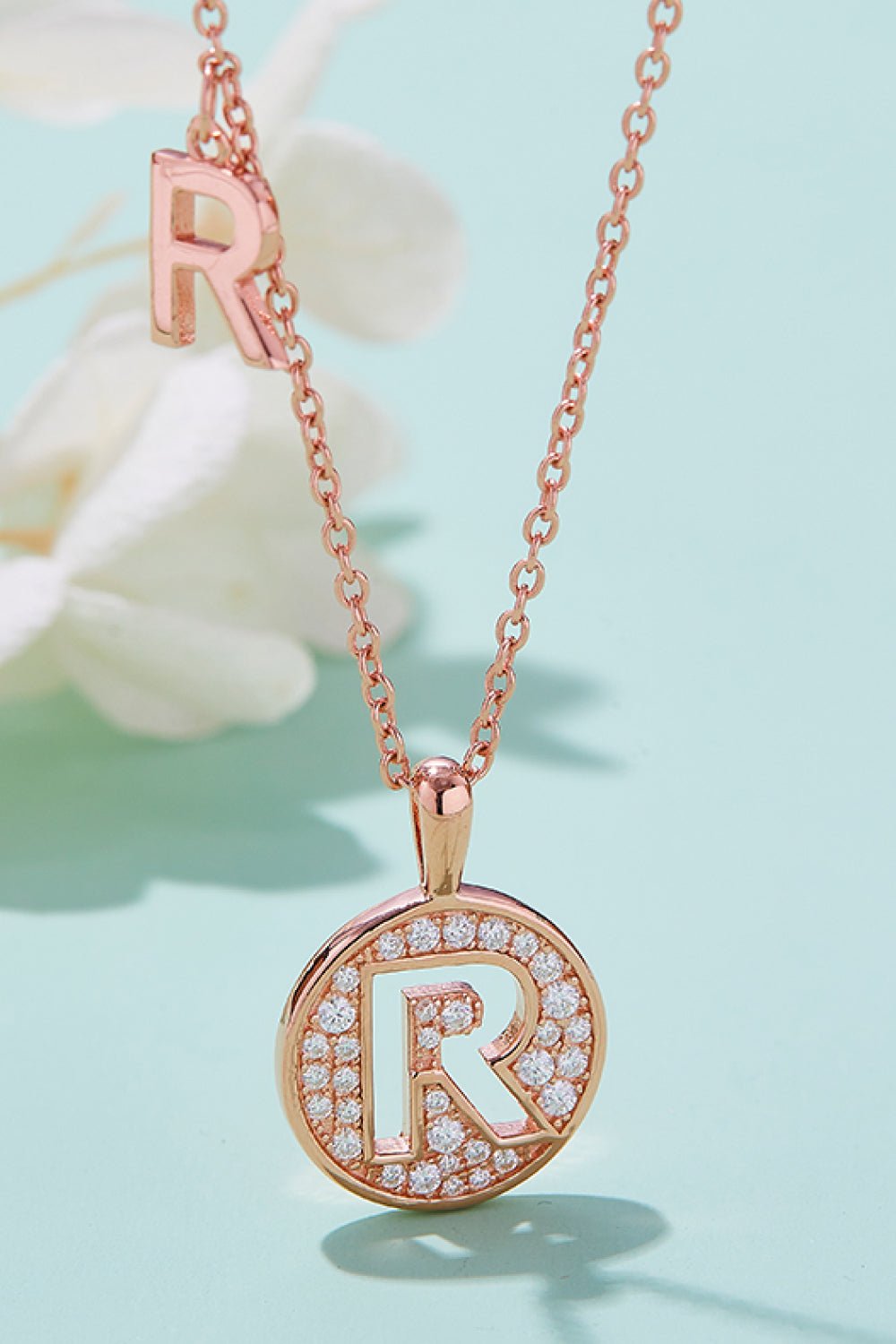 Adored Moissanite K to T Pendant Necklace - Runway Regalia