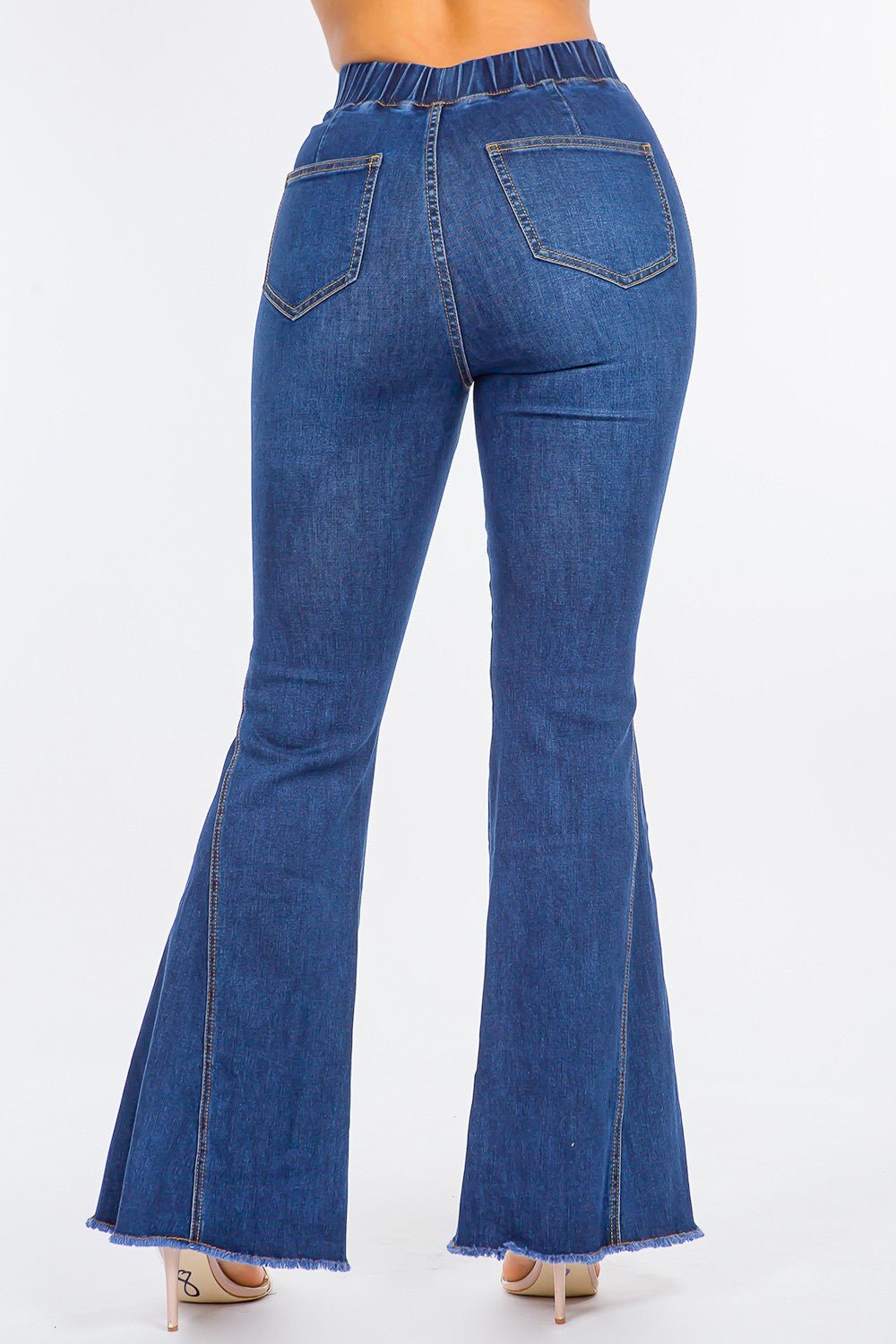 American Bazi High Waist Curvy Flare Jeans - Runway Regalia