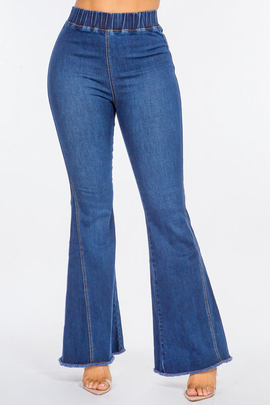 American Bazi High Waist Curvy Flare Jeans - Runway Regalia