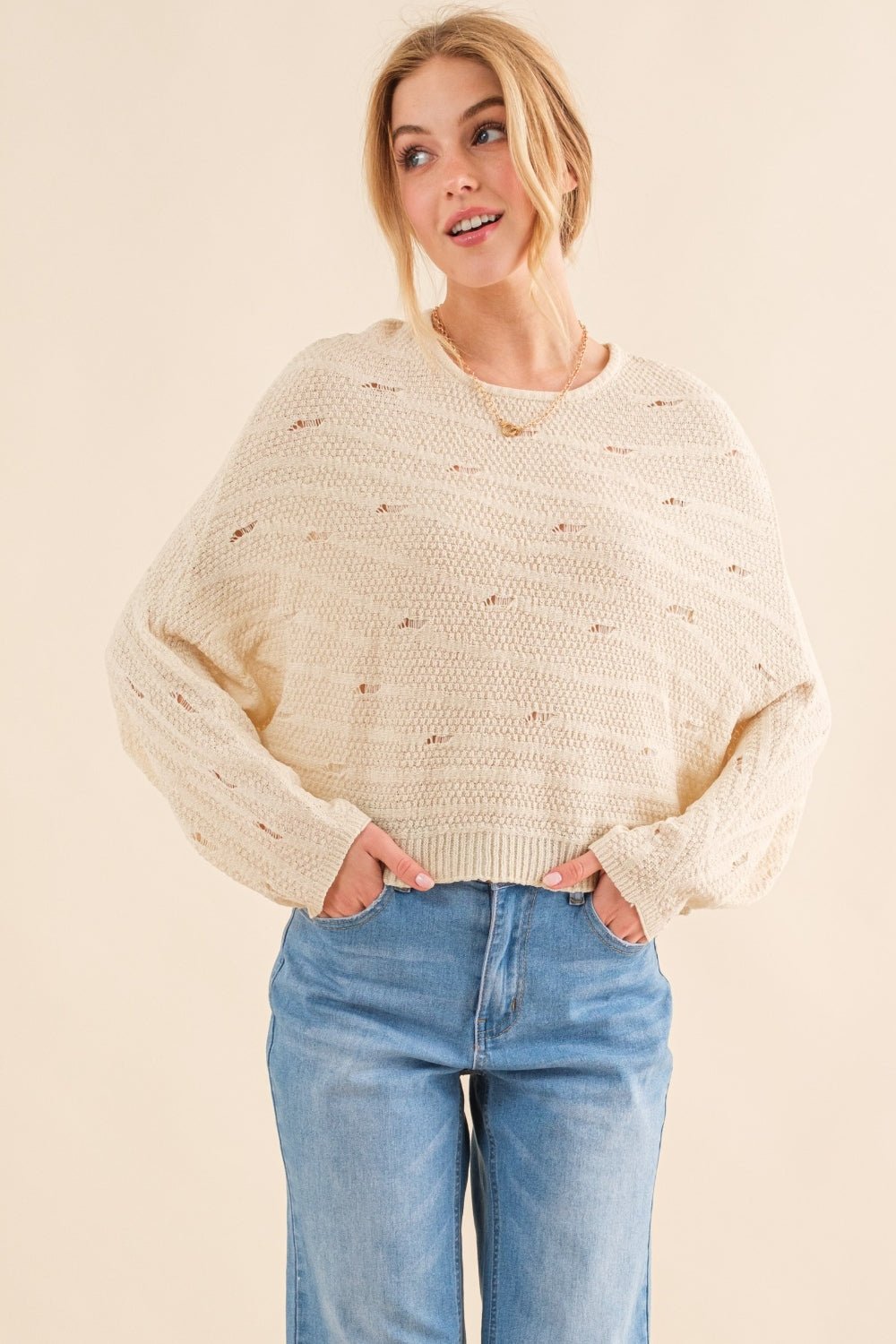 And The Why Dolman Sleeves Sweater - Runway Regalia