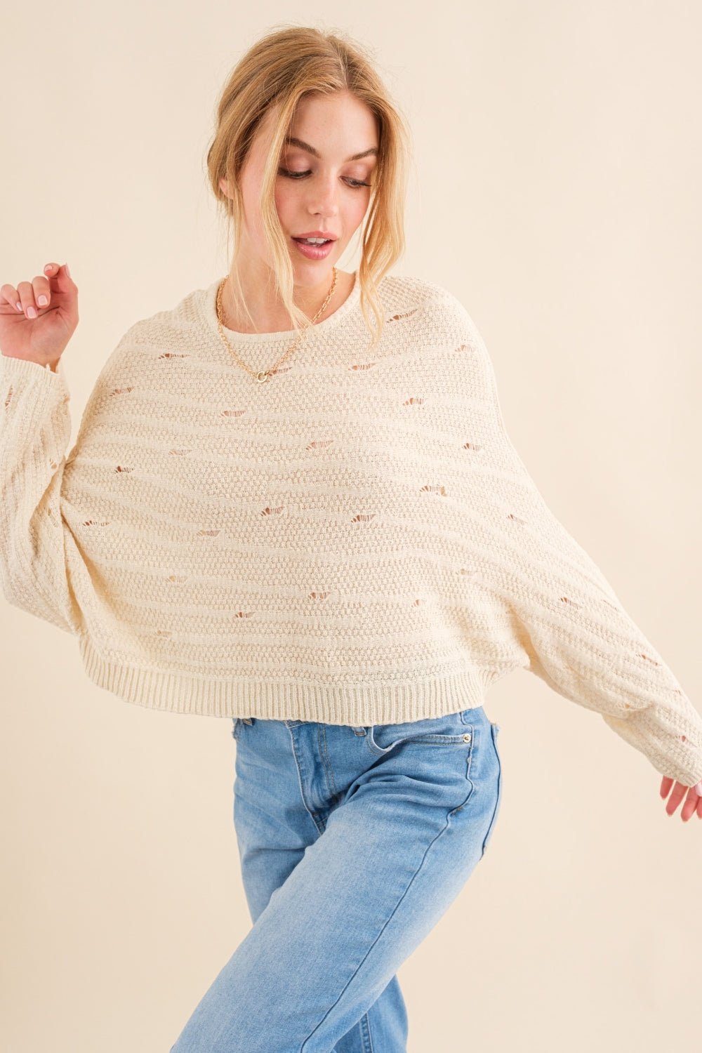 And The Why Dolman Sleeves Sweater - Runway Regalia