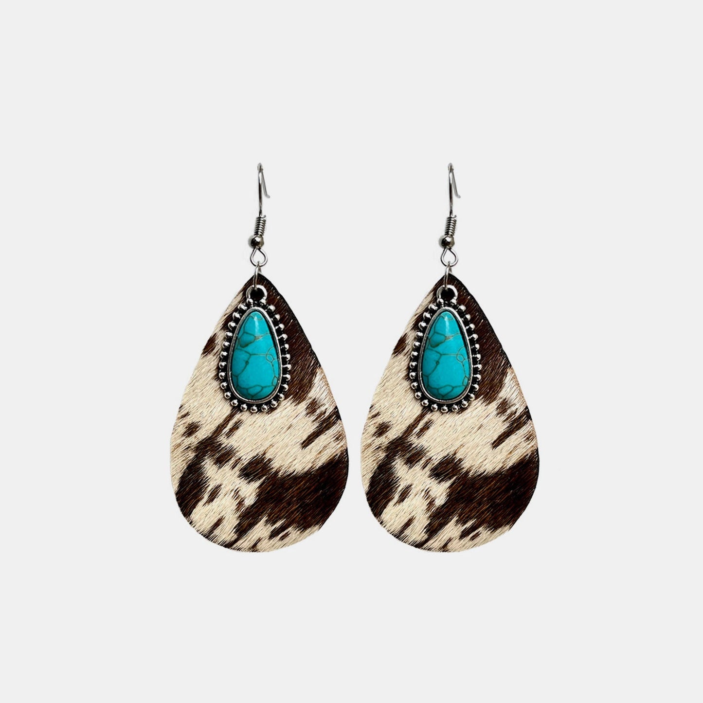 Artificial Turquoise Teardrop Earrings - Runway Regalia