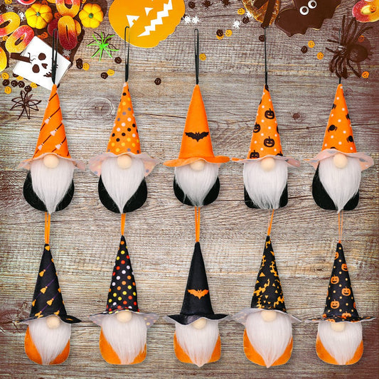 Assorted 2 - Piece Halloween Element Gnome Hanging Widgets - Runway Regalia