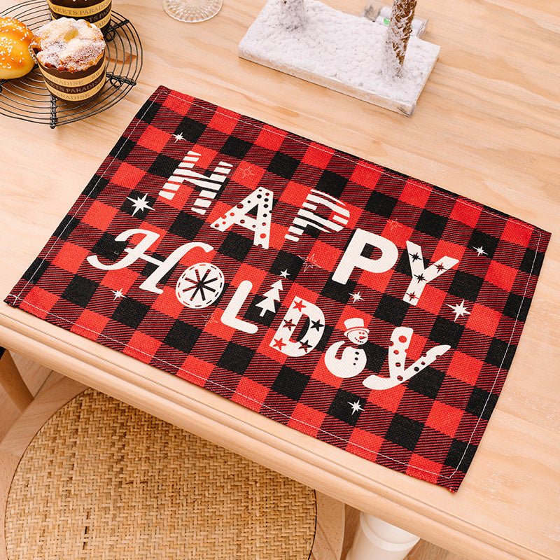 Assorted 2 - Piece Plaid Placemats - Runway Regalia