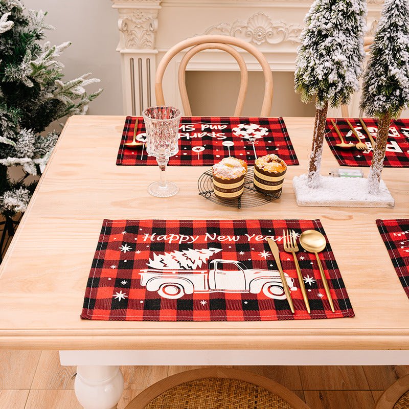 Assorted 2 - Piece Plaid Placemats - Runway Regalia