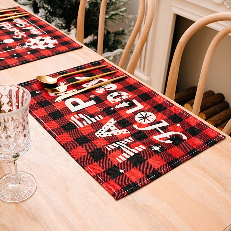 Assorted 2 - Piece Plaid Placemats - Runway Regalia