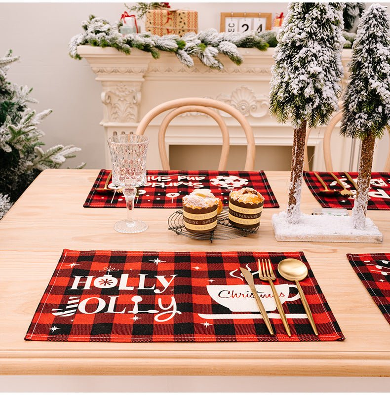 Assorted 2 - Piece Plaid Placemats - Runway Regalia