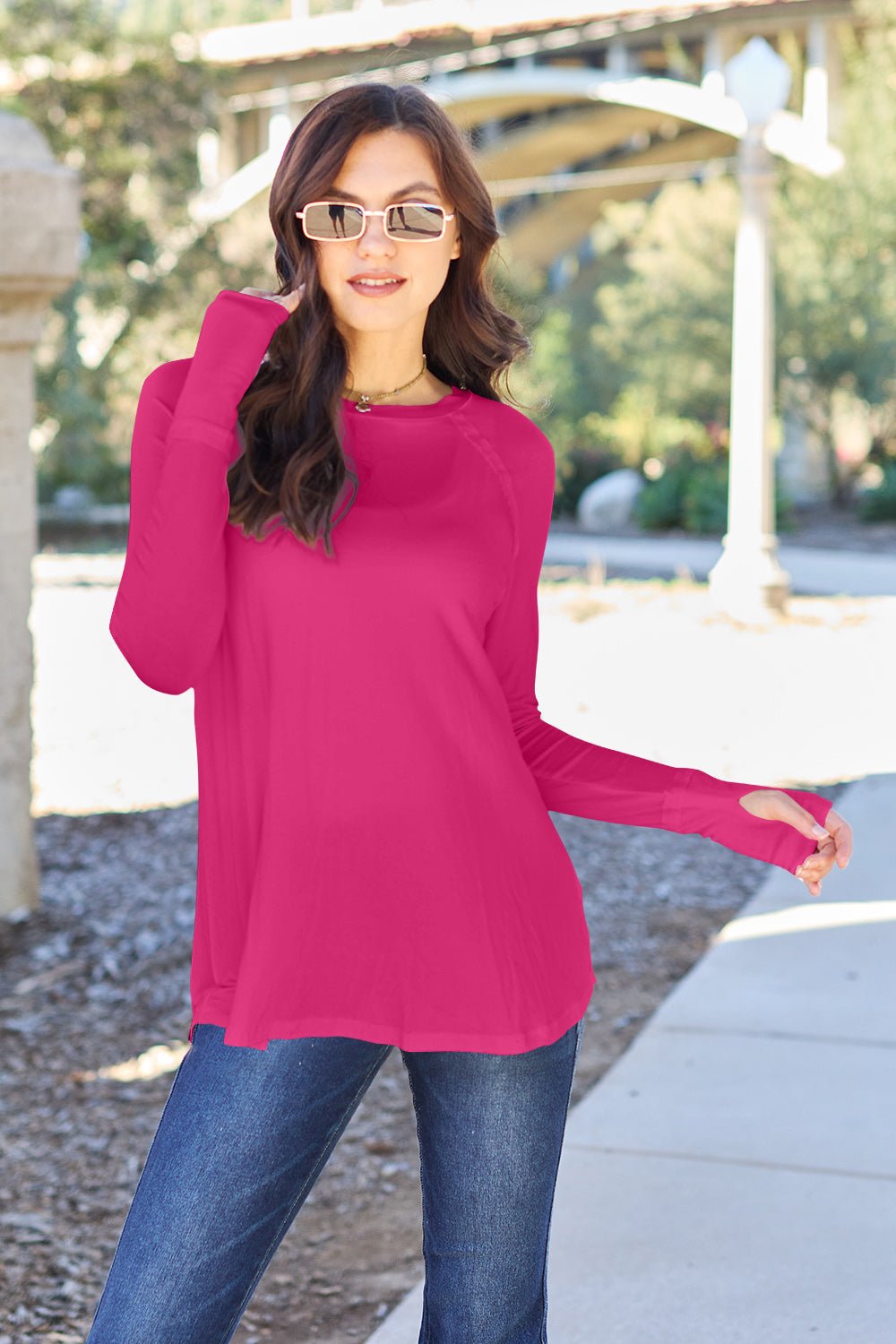 Basic Bae Full Size Round Neck Long Sleeve T-Shirt - Runway Regalia