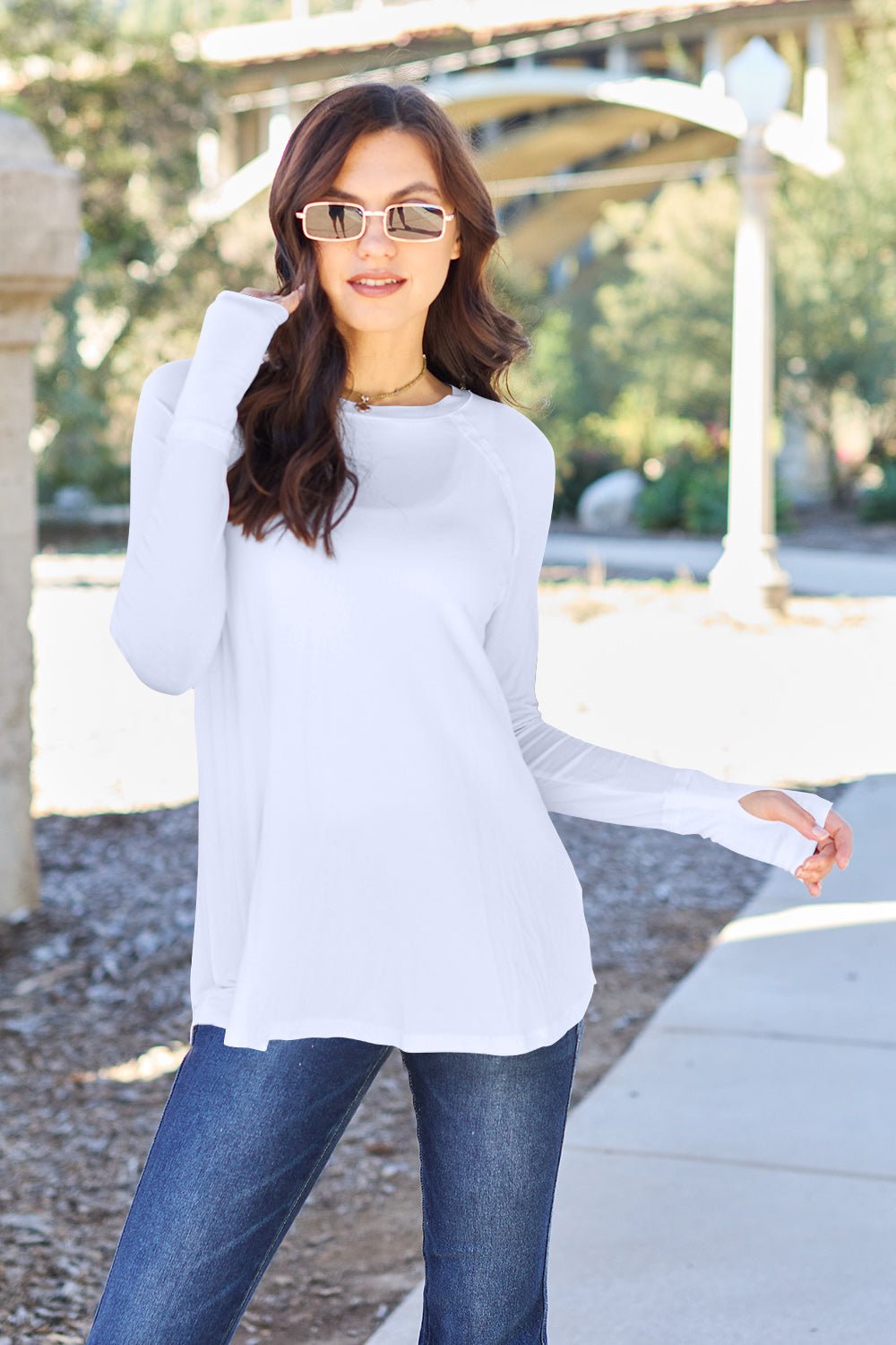 Basic Bae Full Size Round Neck Long Sleeve T-Shirt - Runway Regalia