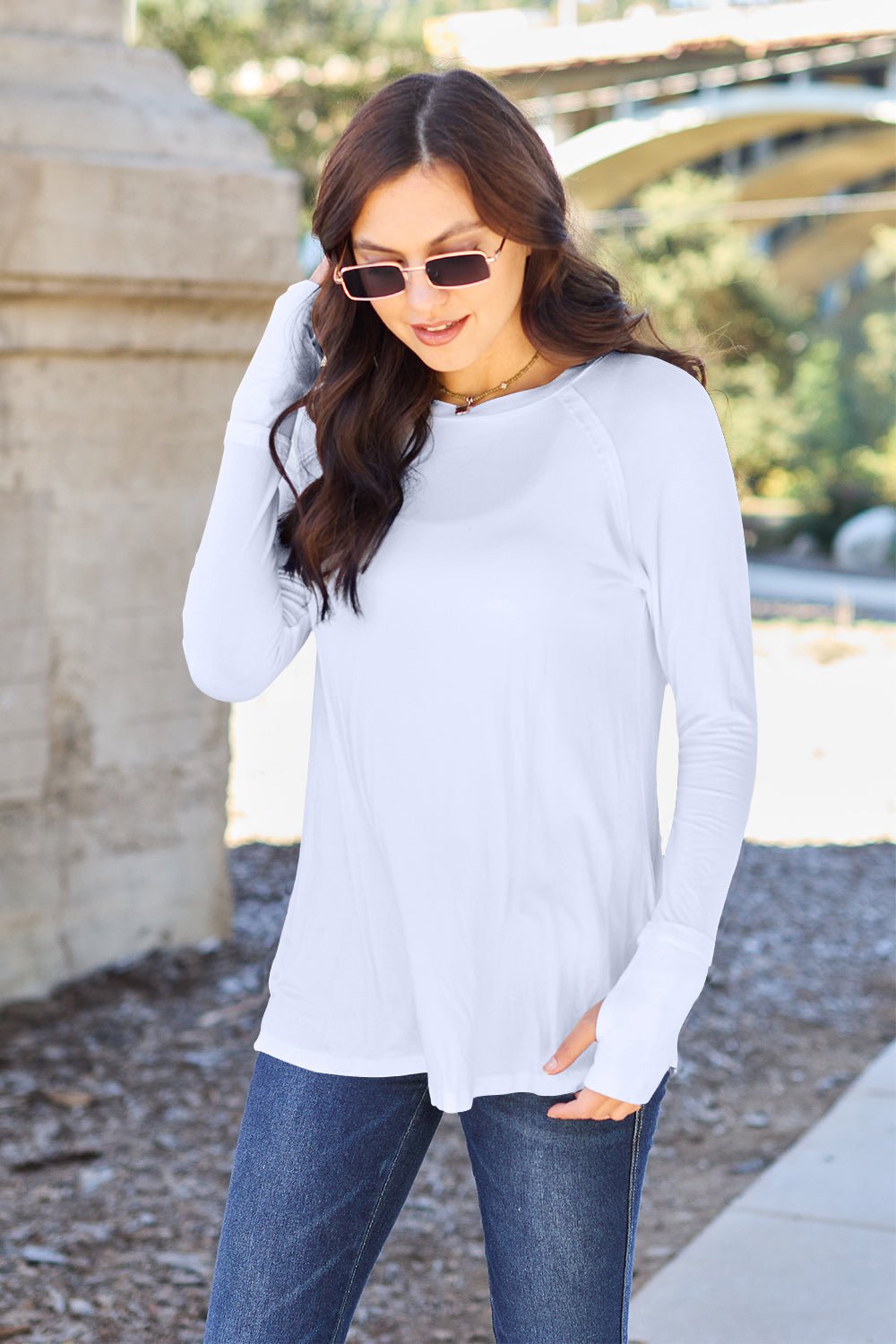 Basic Bae Full Size Round Neck Long Sleeve T-Shirt - Runway Regalia