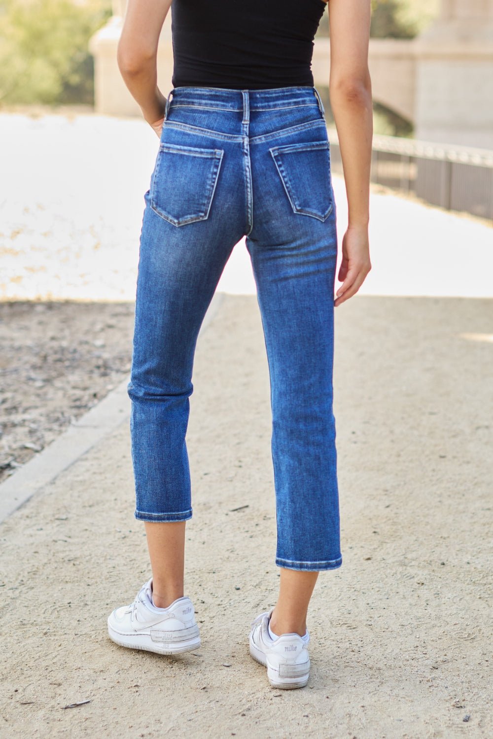 BAYEAS Full Size High Waist Straight Jeans - Runway Regalia