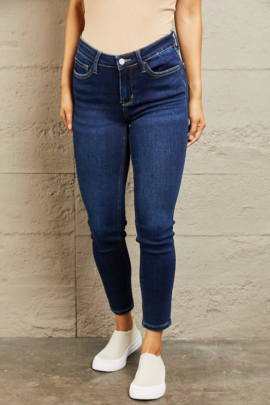 BAYEAS Mid Rise Slim Jeans - Runway Regalia