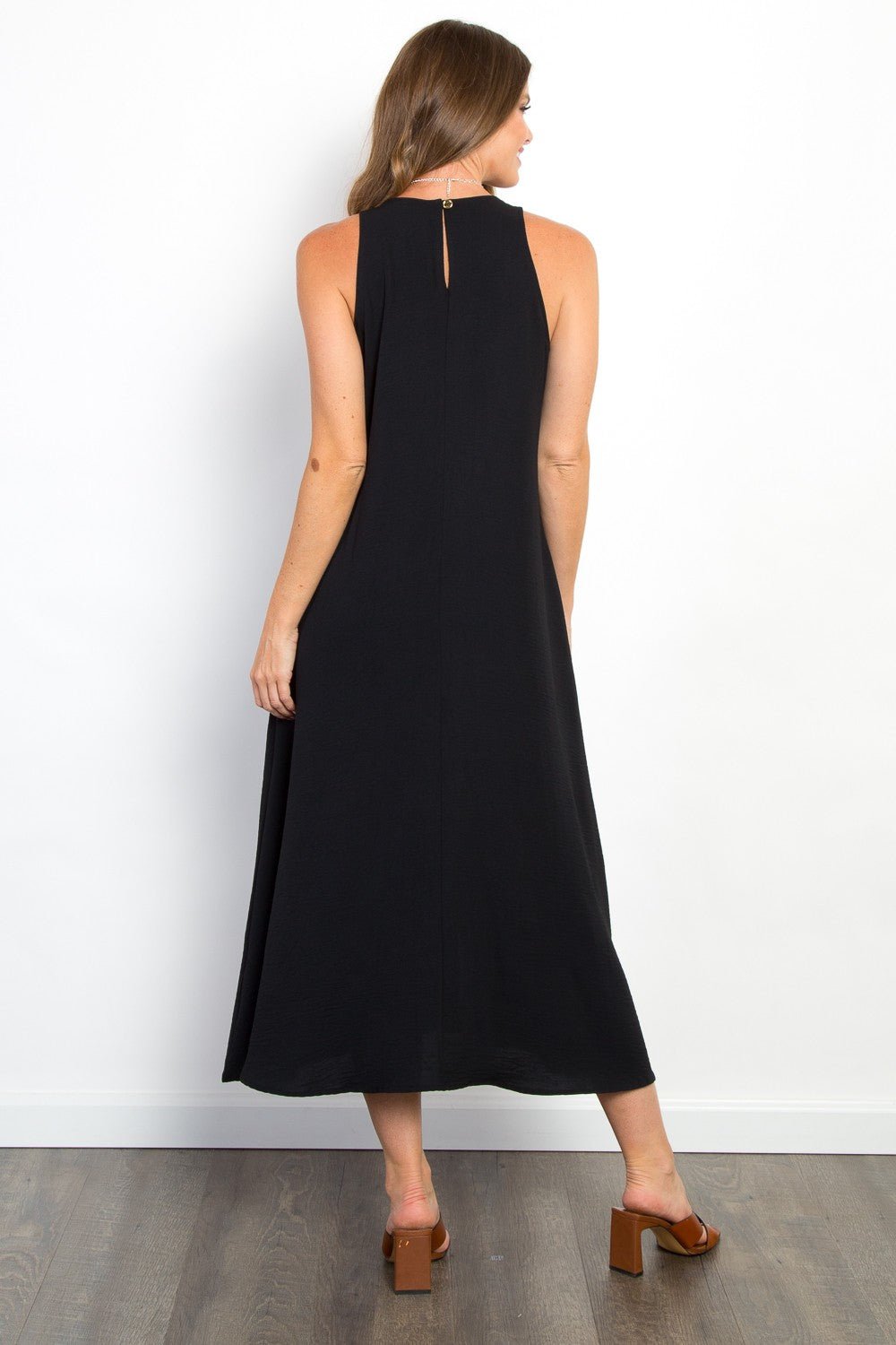 Be Stage Midi Tank Dress with Pockets - Runway Regalia