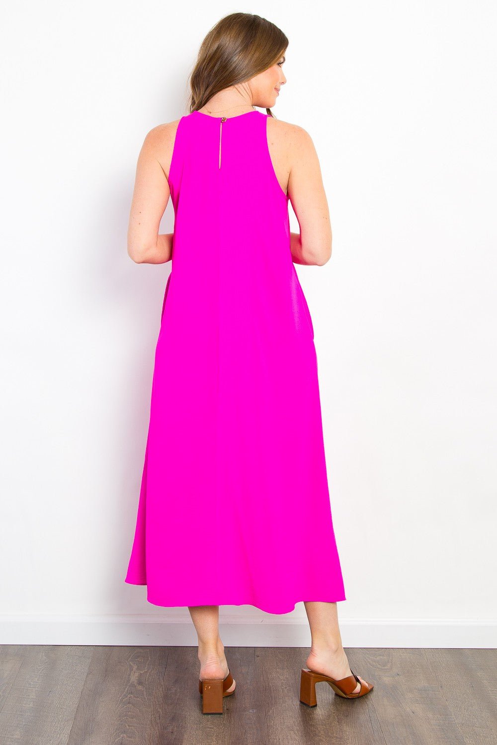 Be Stage Midi Tank Dress with Pockets - Runway Regalia