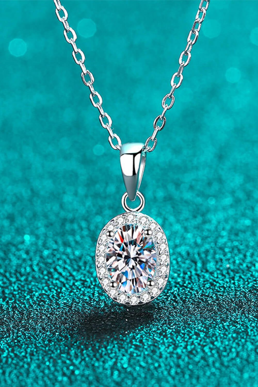 Be The One 1 Carat Moissanite Pendant Necklace - Runway Regalia