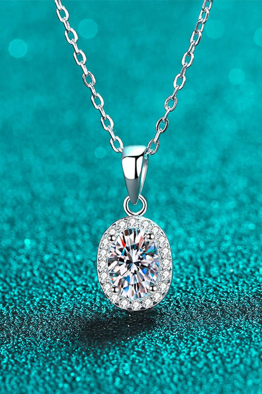 Be The One 1 Carat Moissanite Pendant Necklace - Runway Regalia