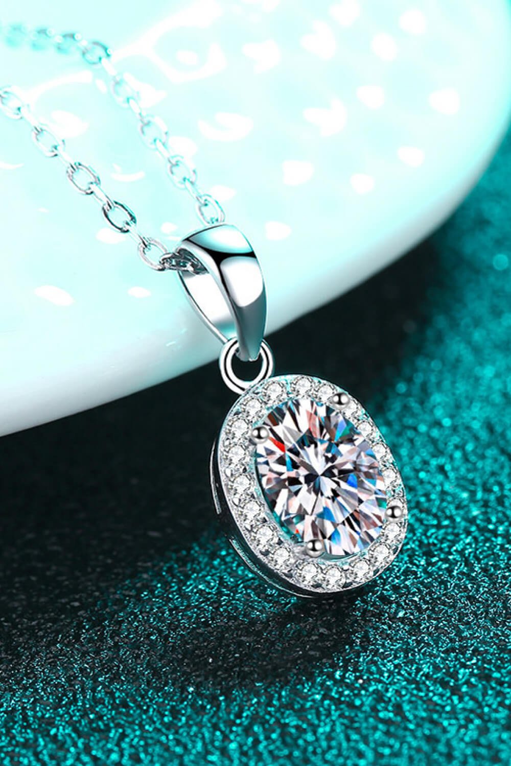 Be The One 1 Carat Moissanite Pendant Necklace - Runway Regalia