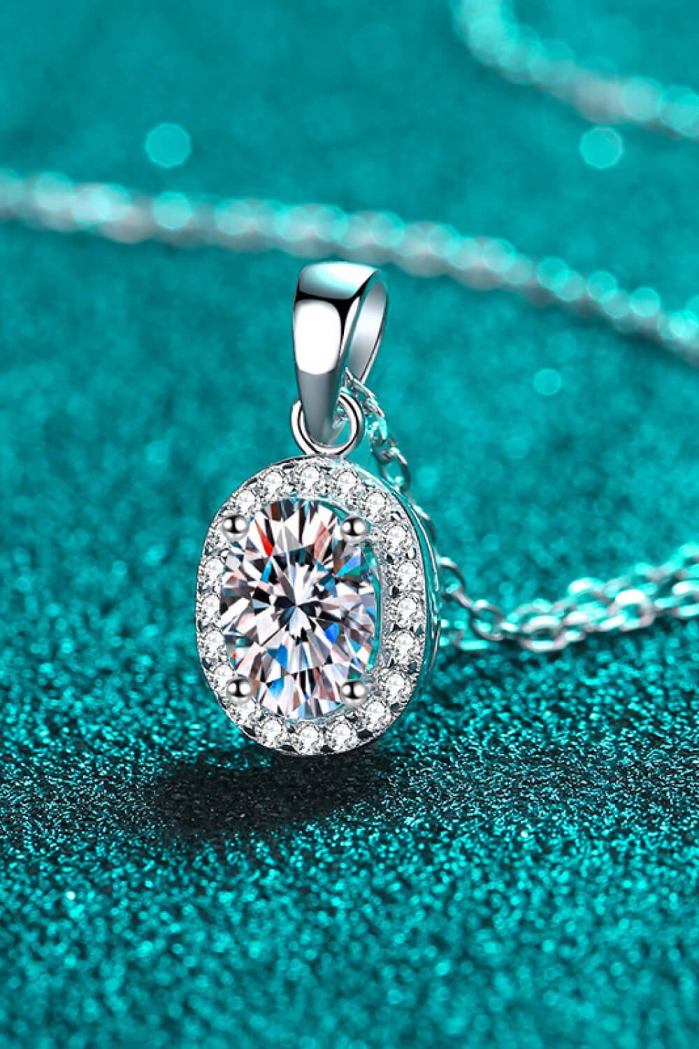 Be The One 1 Carat Moissanite Pendant Necklace - Runway Regalia