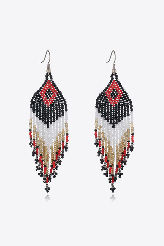 Beaded Dangle Earrings - Runway Regalia