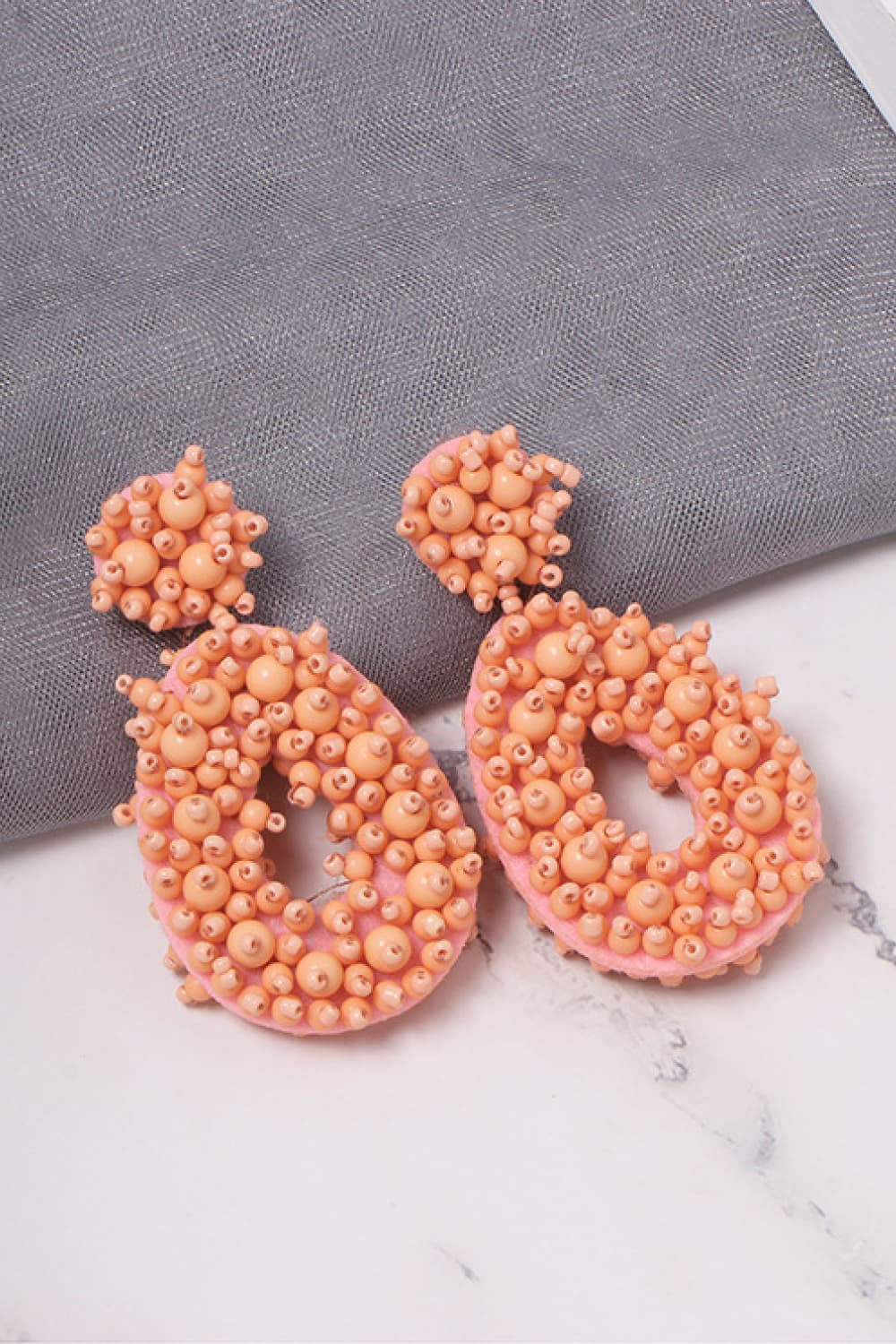 Beaded Dangle Earrings - Runway Regalia