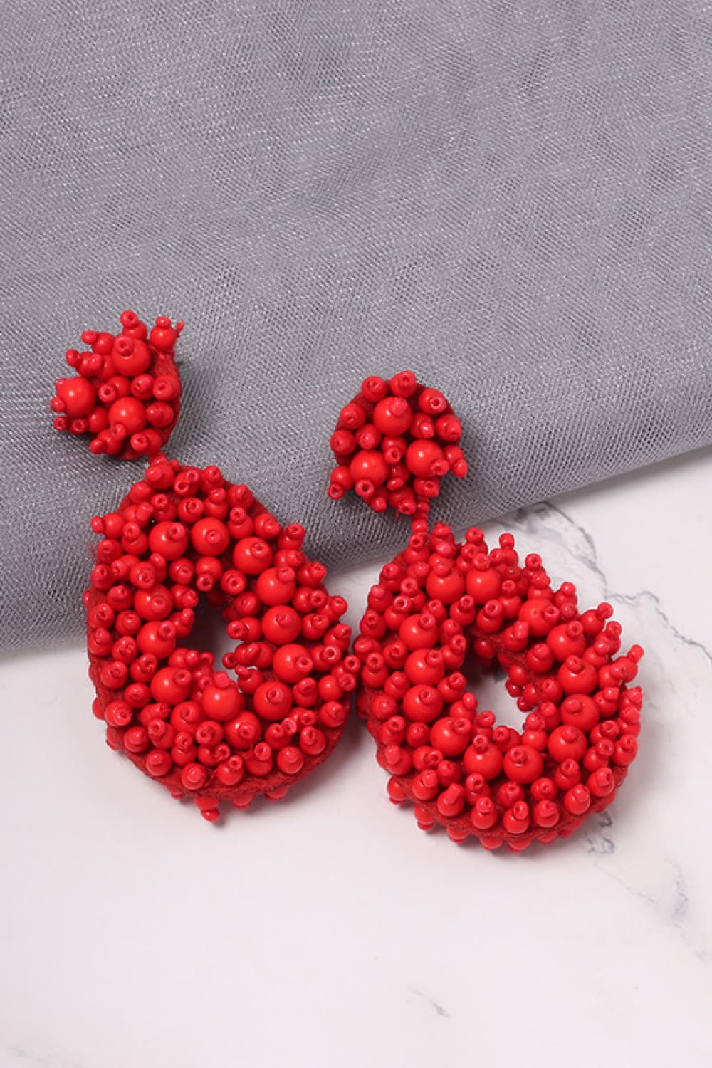 Beaded Dangle Earrings - Runway Regalia