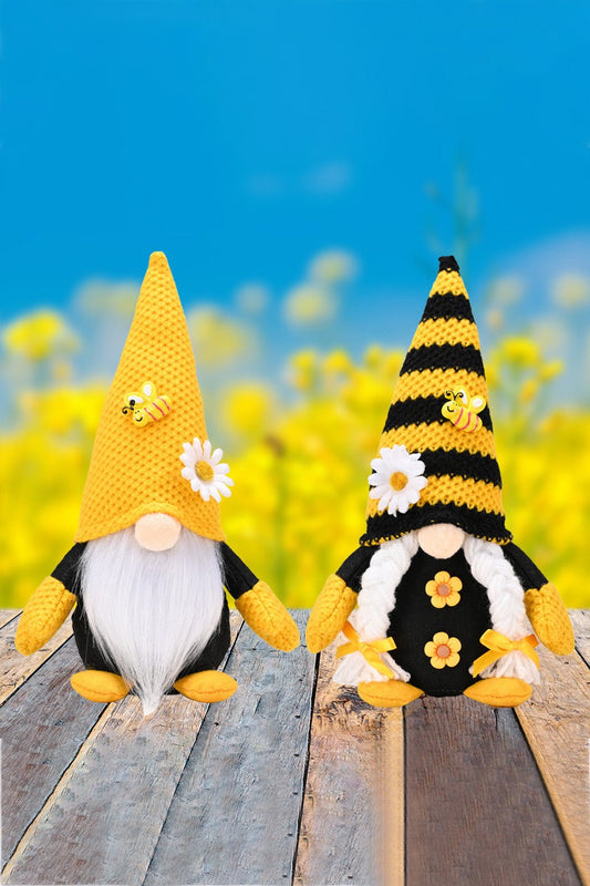 Bee and Flower Decor Faceless Gnome - Runway Regalia