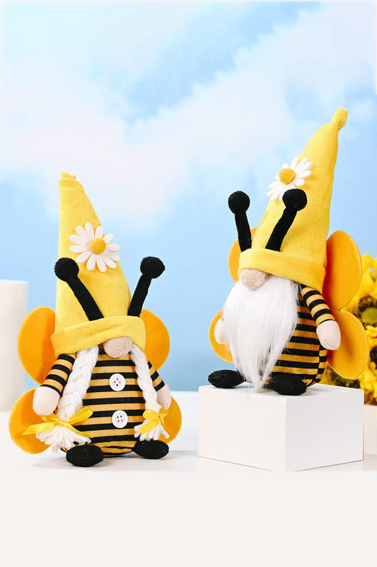 Bee Faceless Short Leg Gnome - Runway Regalia