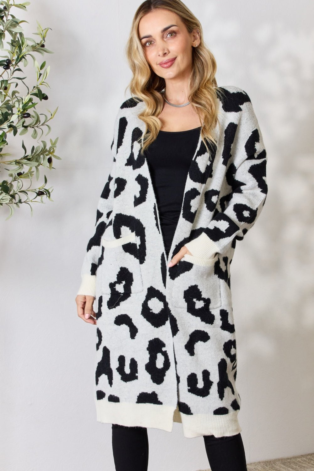 BiBi Leopard Open Front Cardigan - Runway Regalia