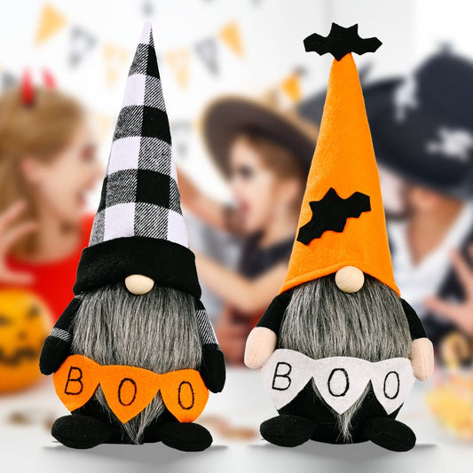 BOO Pointed Hat Faceless Gnome - Runway Regalia