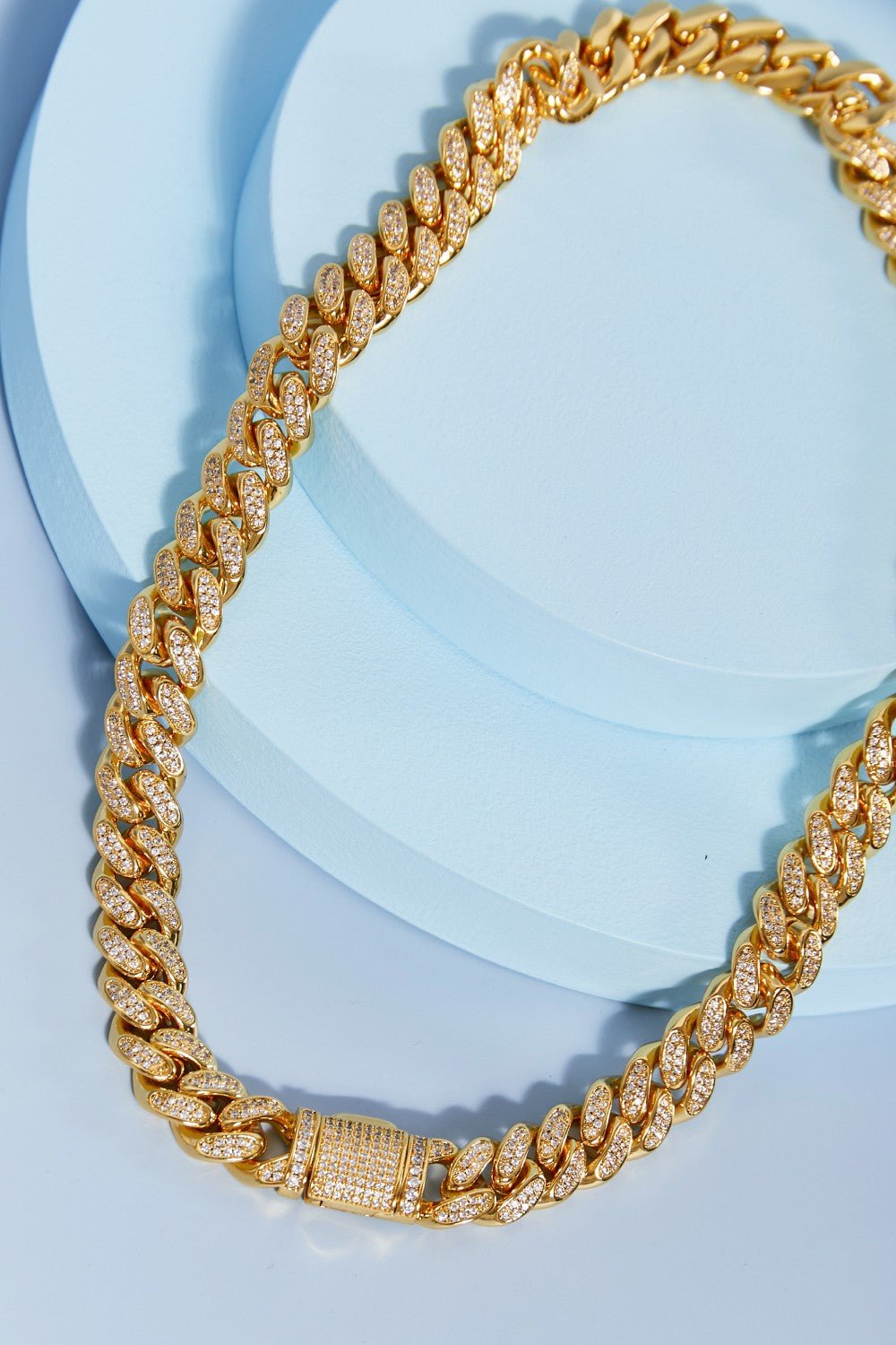 Brass Curb Chain Necklace - Runway Regalia