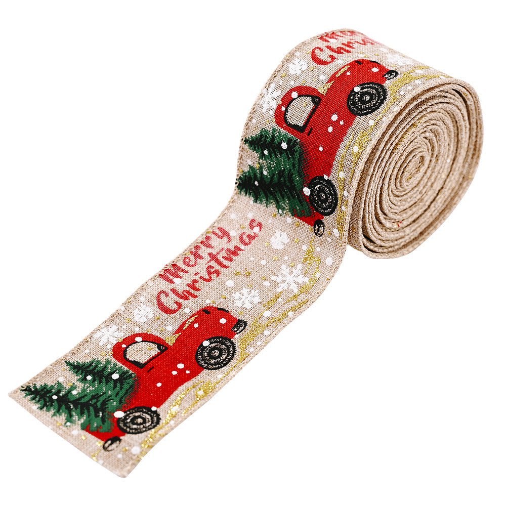 Car & Christmas Tree Ribbon - Runway Regalia