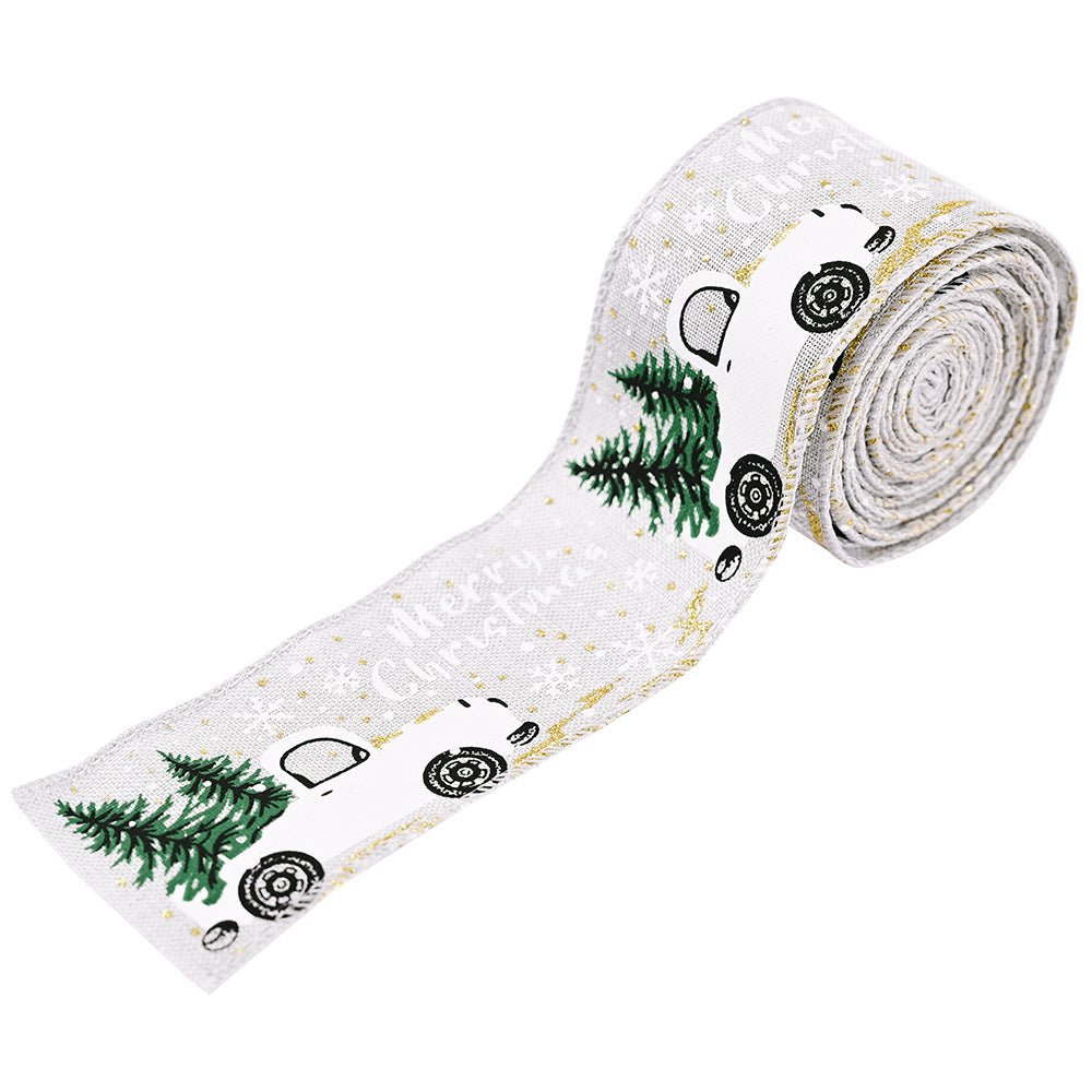 Car & Christmas Tree Ribbon - Runway Regalia