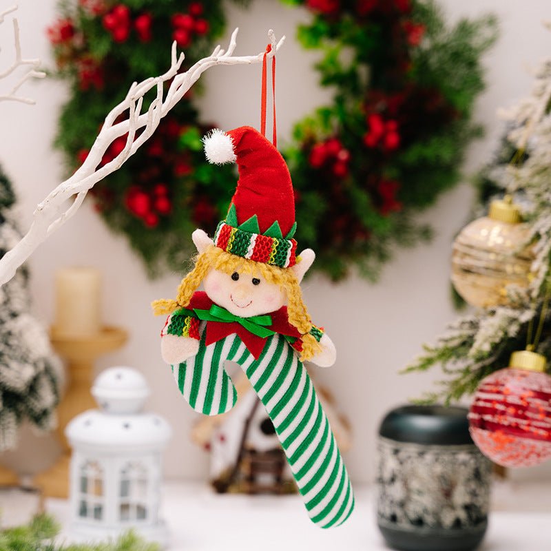 Christmas Candy Cane Hanging Ornament - Runway Regalia