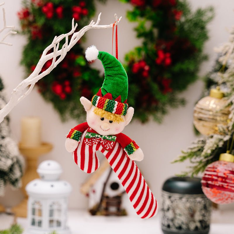 Christmas Candy Cane Hanging Ornament - Runway Regalia