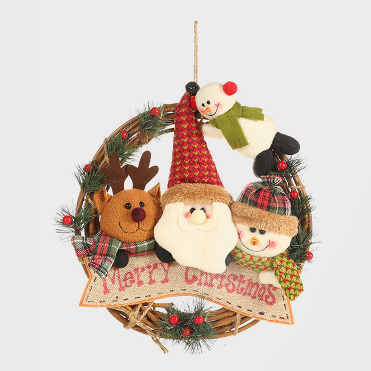 Christmas Doll Wreath Ornament - Runway Regalia