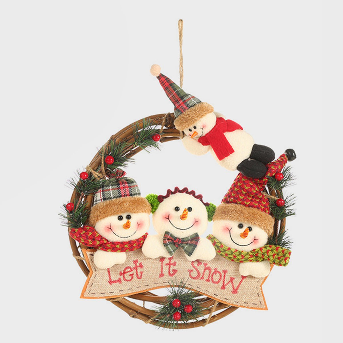 Christmas Doll Wreath Ornament - Runway Regalia