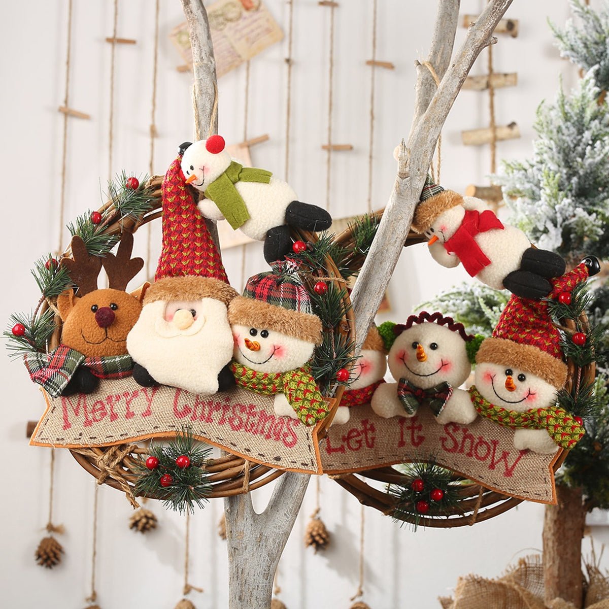 Christmas Doll Wreath Ornament - Runway Regalia