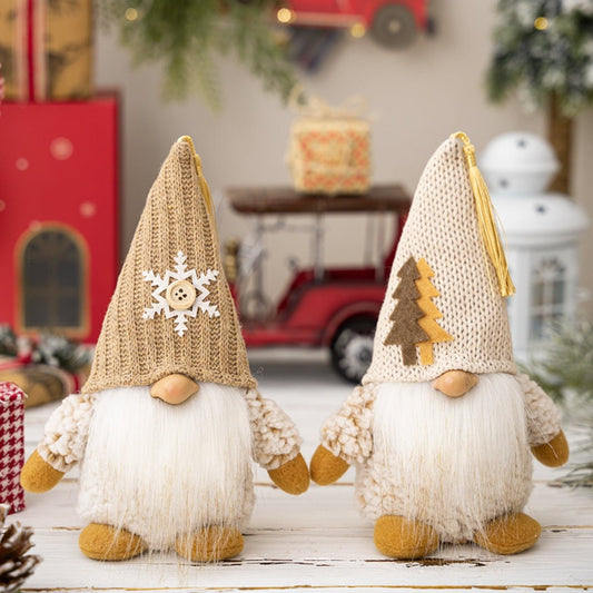 Christmas Pointed Hat Faceless Doll Ornament - Runway Regalia