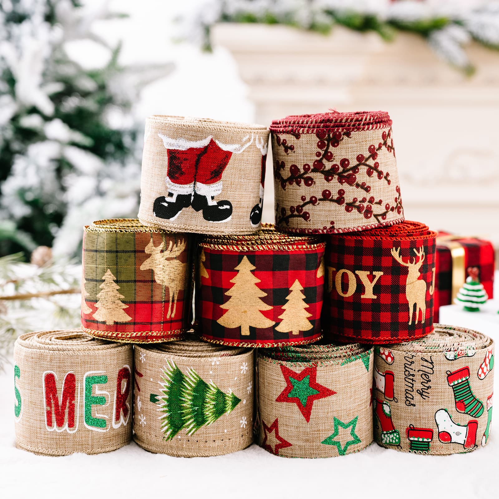 Christmas Polyester Ribbon - Runway Regalia