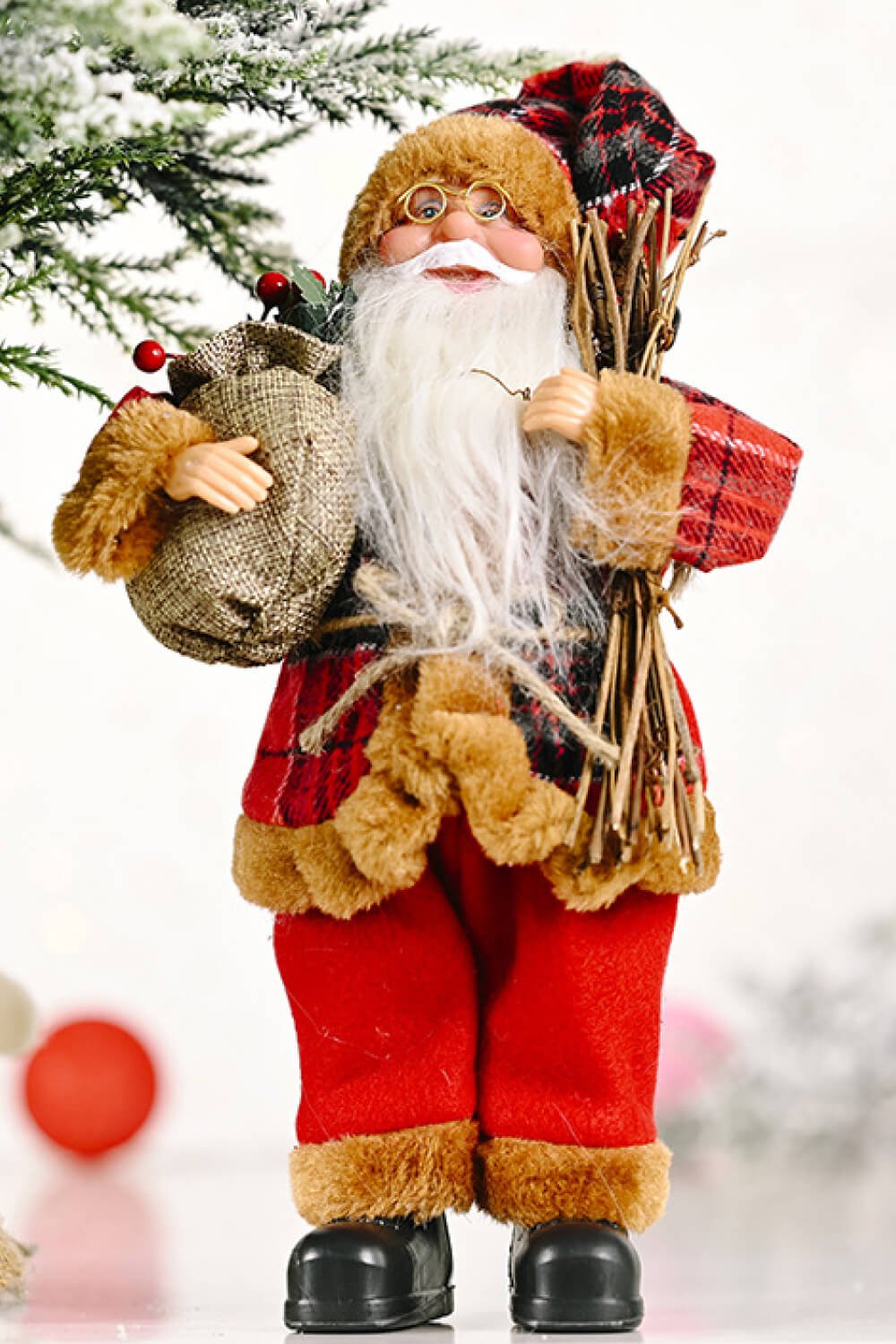 Christmas Standing Santa Claus Figure - Runway Regalia