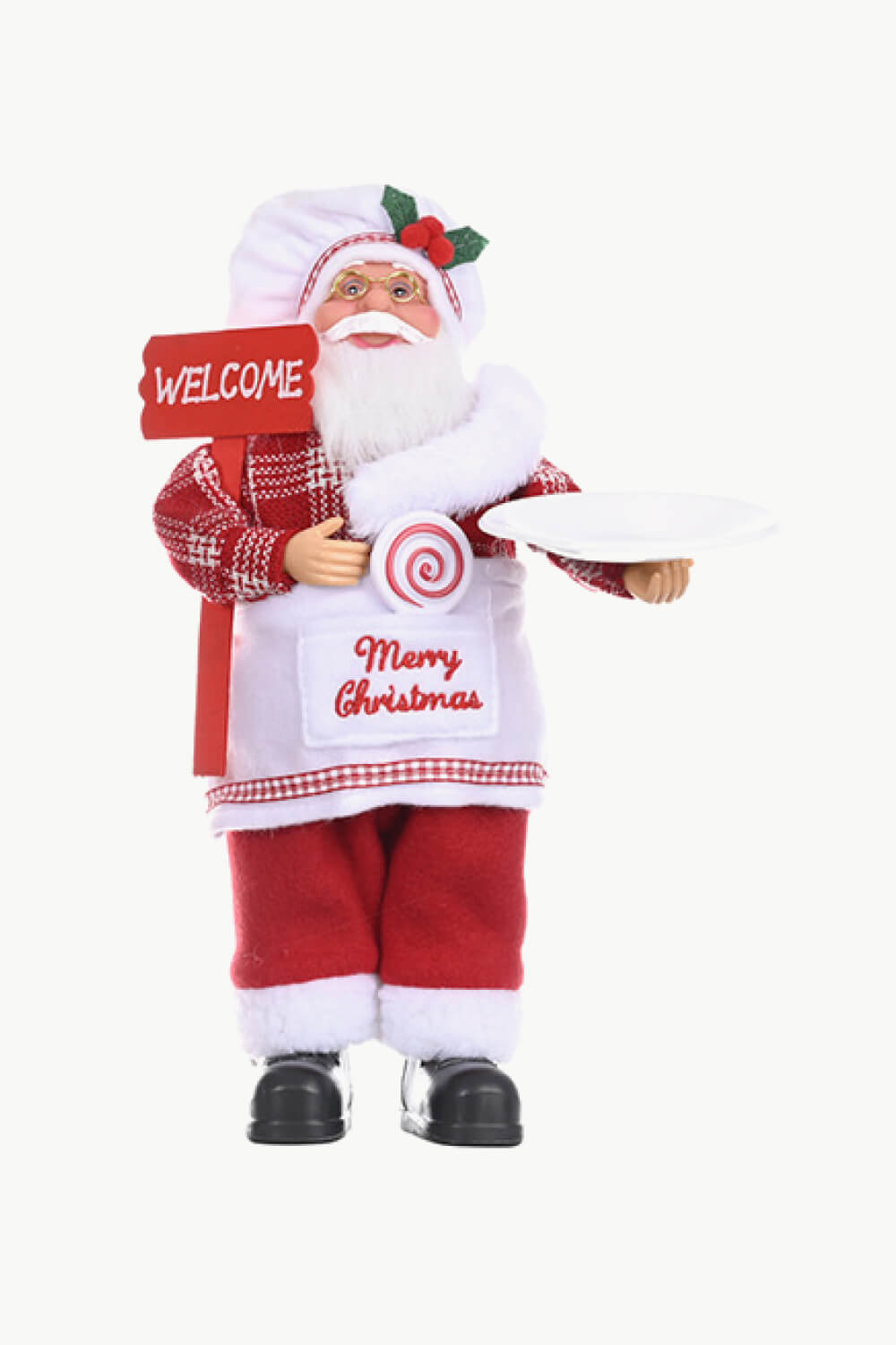 Christmas Standing Santa Claus Figure - Runway Regalia