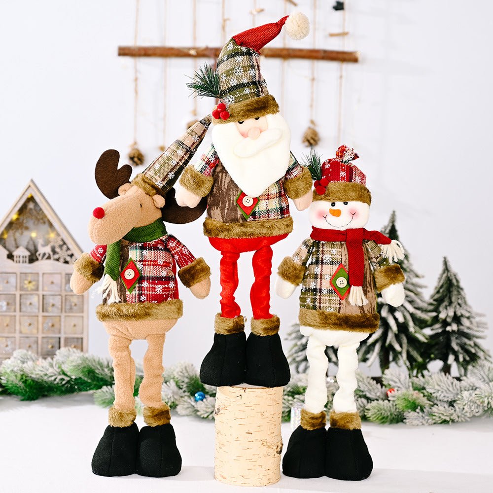 Christmas Telescopic Leg Doll - Runway Regalia