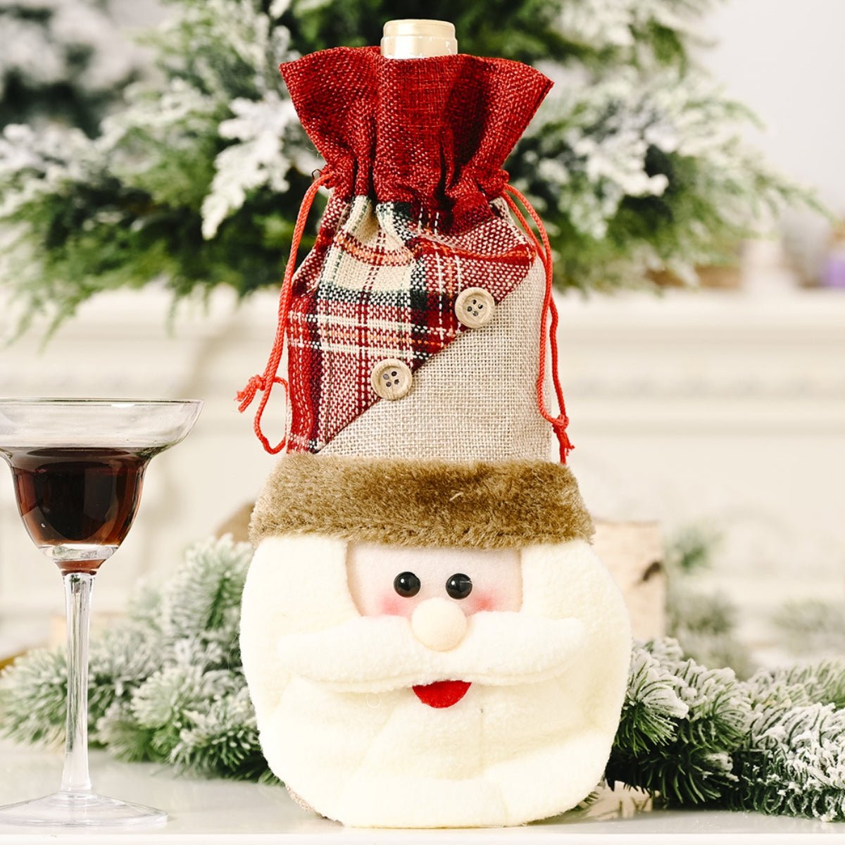 Christmas Wine Bottle Cover - Runway Regalia