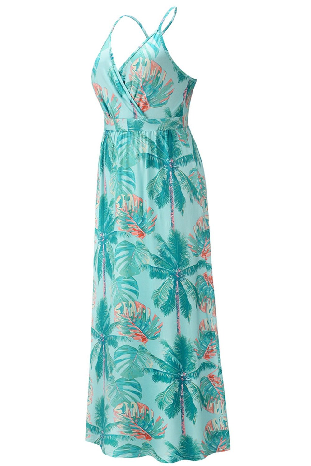 Crisscross Printed Surplice Cami Dress - Runway Regalia