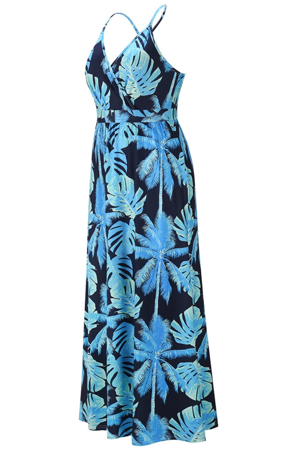 Crisscross Printed Surplice Cami Dress - Runway Regalia