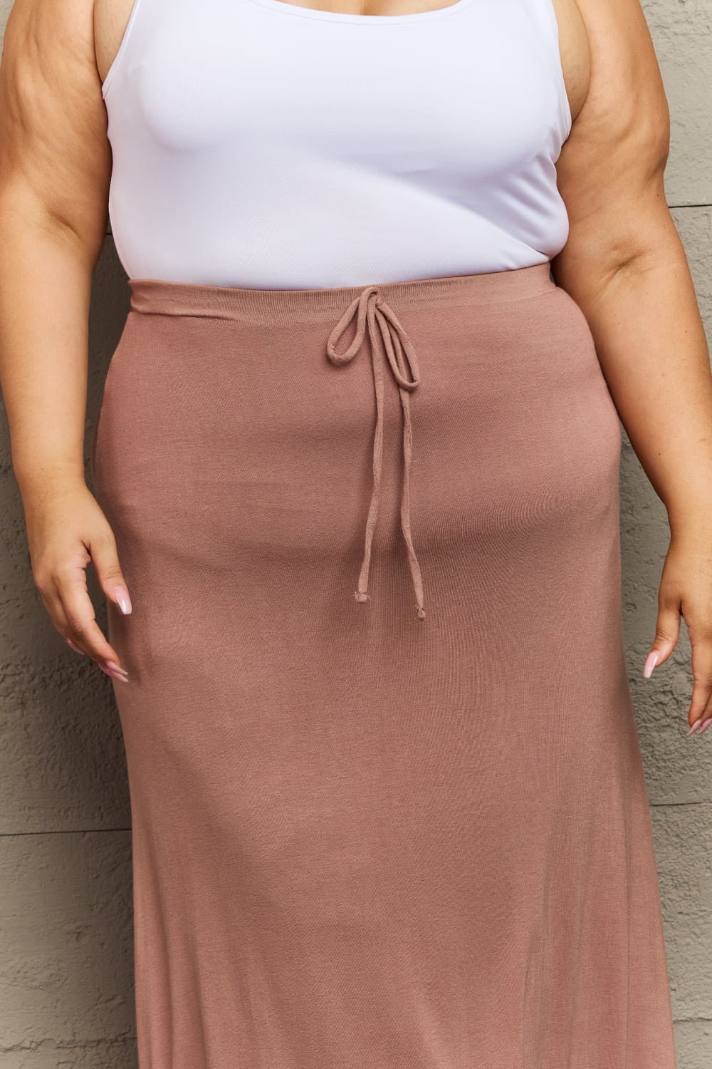 Culture Code For The Day Full Size Flare Maxi Skirt in Chocolate - Runway Regalia