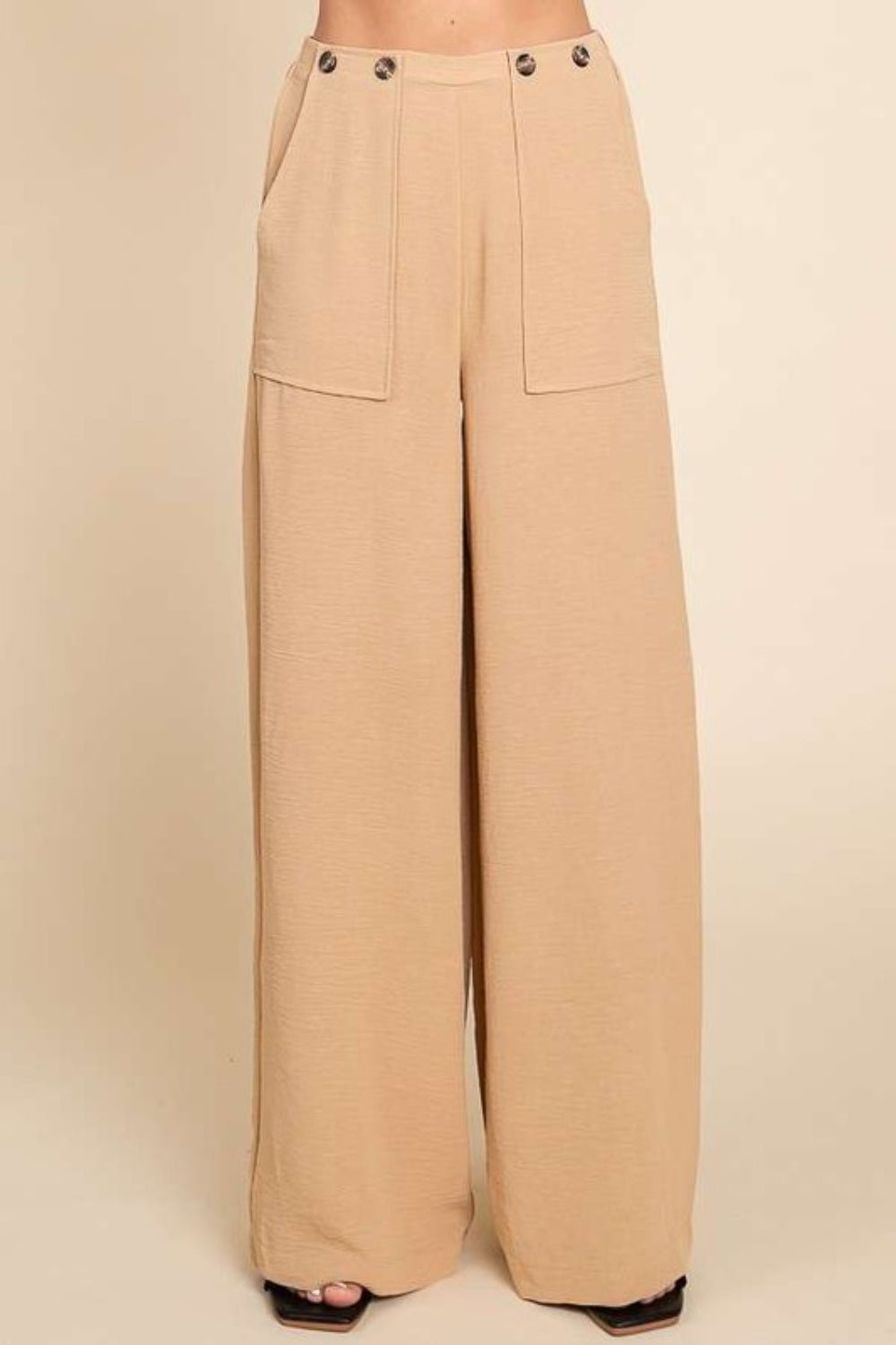 Culture Code Full Size High Waist Wide Leg Cargo Pants - Runway Regalia