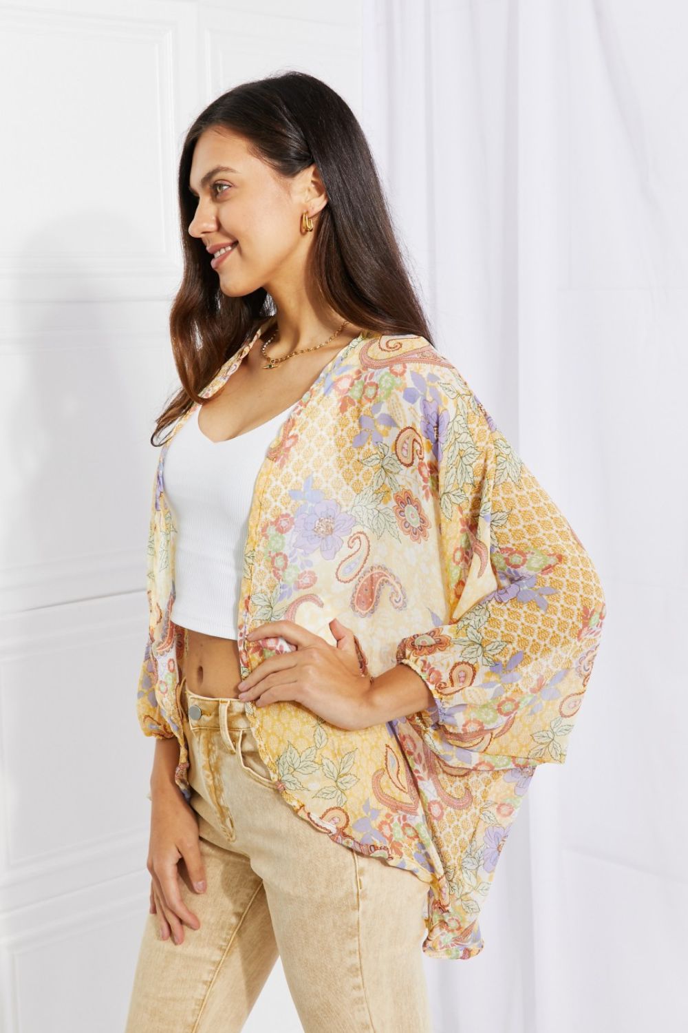 Culture Code Full Size Lasting Love Paisley Kimono - Runway Regalia